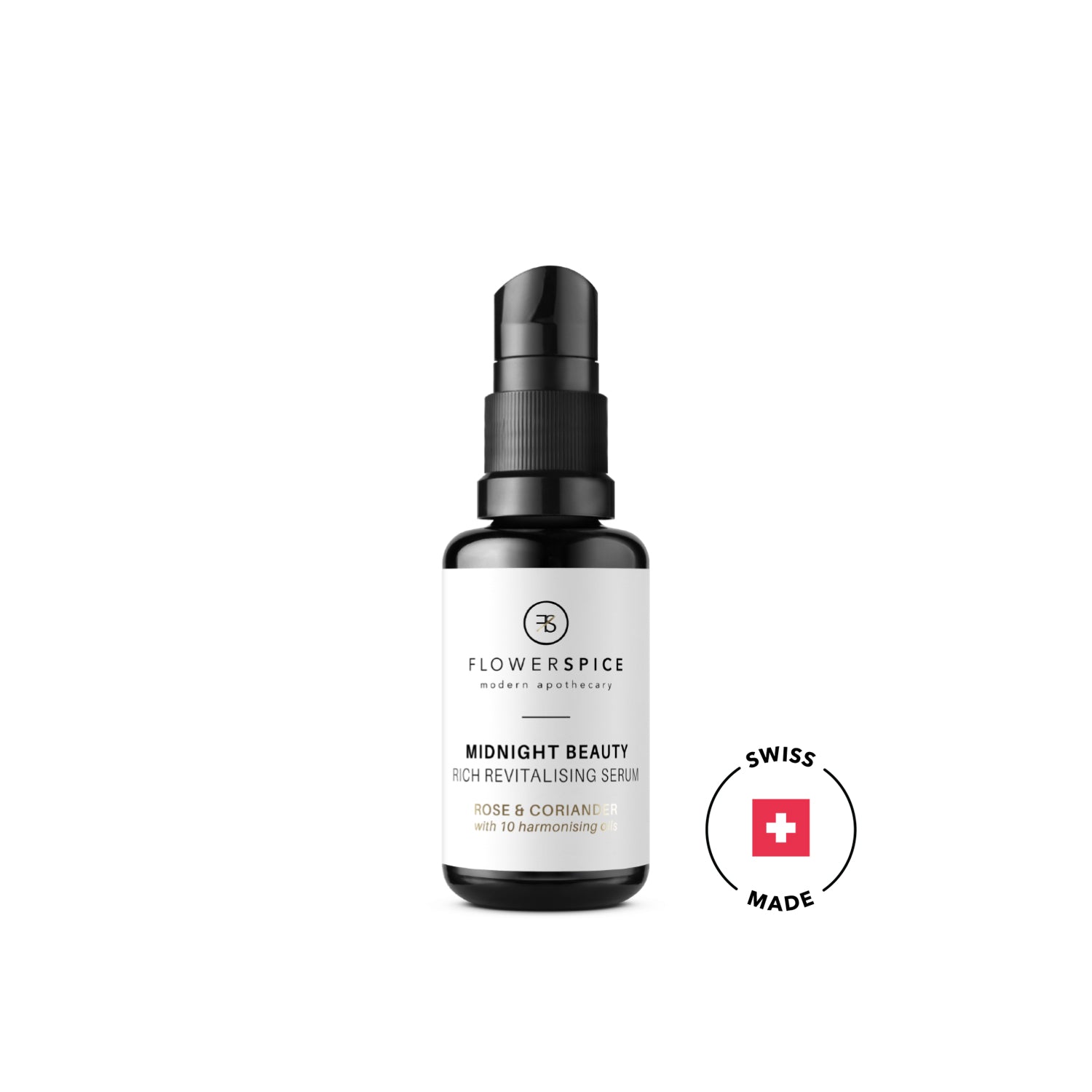 The Transformative Beauty Elixir - MIDNIGHT BEAUTY - Rich Revitalising Serum 30ml - Flower and Spice, Natural Skincare